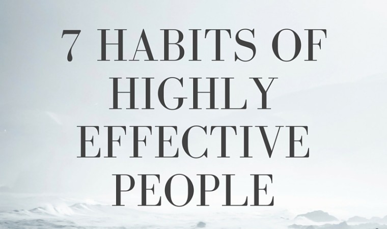 7 habits of highly effective people